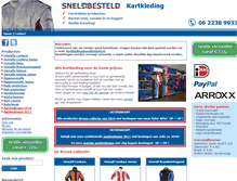 Tablet Screenshot of kartkleding.snelbesteld.nl